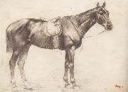Edgar Degas Horse with Saddle and Bridle oil painting reproduction